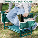 NNETM Garden Kneeling Chair with Cushion and Tool Bag