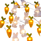 NNETM LED Copper Wire Rabbit Carrot Light String