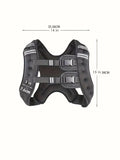 NNETM 18Lbs Weighted Vest - Adjustable, Solid Black