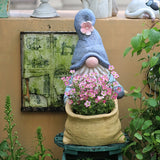 NNETM Gnome Garden Statue Planter with Drainage Hole