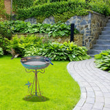 NNETM Bird Bath with Feeder Pedestal