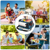 NNETM BBQ Grill Caddy with Paper Towel & Condiment Pocket