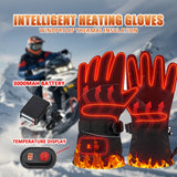 NNETM Heated Winter Gloves with 3-Temp Windproof Outdoor (3000mAh)