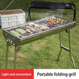 NNETM Stainless Steel Portable BBQ Grill Set (4pcs)