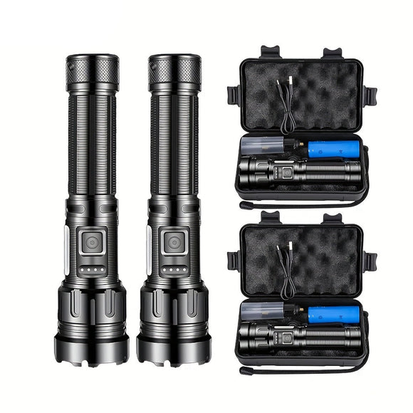 NNETM LED Flashlight with COB Work Light Rechargeable (5000LM)