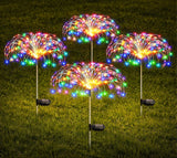 4Pack Solar Firework String Lights 360 Colorful LEDs