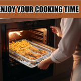 NNETM Stainless Steel Oven Grilling Basket with Double Handle