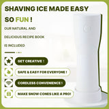 NNETM Battery Ice Crusher Snow Cone Shaver