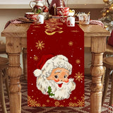 Santa Claus Christmas Table Runner Polyester