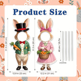 NNETM 2pcs Large Easter Yard Rabbit Lawn Signs
