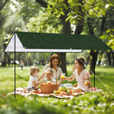 NNEOBA Large Waterproof Camping Tarp Outdoor Sun Shelter (Green)