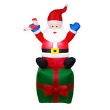 NNEOBA Lighted Inflatable Santa Claus with LED Lights
