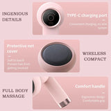 NNEOBA 6-Speed Rechargeable Mini Massage Gun Fat-Reducing, Relaxation Tool Pink