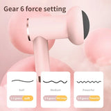 NNEOBA 6-Speed Rechargeable Mini Massage Gun Fat-Reducing, Relaxation Tool Pink
