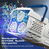NNEOBA 60-Hole LED Light Bubble Gun Toy for Kids