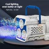 NNEOBA 60-Hole LED Light Bubble Gun Toy for Kids