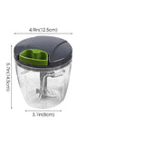 NNEOBA 1000ml Manual Food Chopper – Hand-Pull String Vegetable Cutter