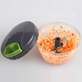 NNEOBA 1000ml Manual Food Chopper – Hand-Pull String Vegetable Cutter