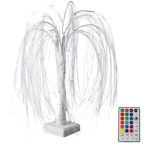 NNETM Christmas Radiance: LED Colorful Willow Tree Lights