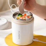 NNEOBA 600ML USB Electric Heating Lunch Box – Portable Stainless Steel Food Warmer