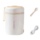 NNEOBA 600ML USB Electric Heating Lunch Box – Portable Stainless Steel Food Warmer