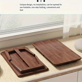 NNETM Foldable Bamboo End Table - 60 x 40 x 26 cm