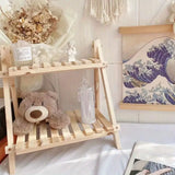 NNETM Clutter-Free and Chic: Wooden 2-Tiers Desktop Organizer Shelves