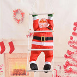 NNEOBA Climbing Santa Claus Ladder Christmas Decor 90CM
