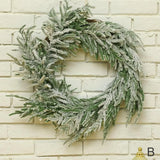 NNEOBA Large Christmas Pine Wreath Artificial Green Holiday Wreath