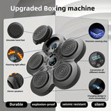 NNETM Boxing Training Kit with Reactive LED Wall Punching Target(Black)