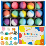 NNETM Surprise Toy Bath Bombs for Kids (15-Pack)