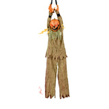 NNETM Pumpkin Head Pendant Halloween Decor with Sound and Lights