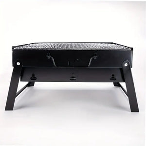 NNETM Portable Folding Charcoal BBQ Grill - Stainless Steel Outdoor Camping Stove