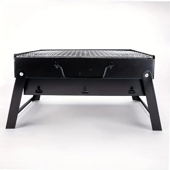 NNETM Portable Folding Charcoal BBQ Grill - Stainless Steel Outdoor Camping Stove