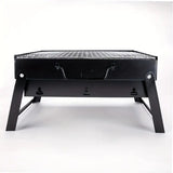 NNETM Portable Folding Charcoal BBQ Grill - Stainless Steel Outdoor Camping Stove