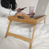 NNETM Step up your work-from-home setup with this Bamboo Laptop Desk