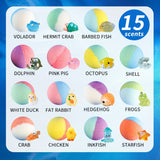 NNETM Surprise Toy Bath Bombs for Kids (15-Pack)