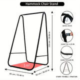 NNETM Hammock Chair With Metal Stand Indoor Outdoor Swing