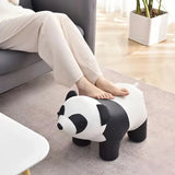 NNETM Solid Wood Bench - Charming Panda-Shaped