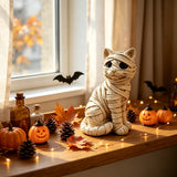 9CM Egyptian Retro Mummy Cat Resin Ornament - Sculpture