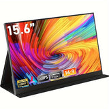 NNETM 15.6" Portable Monitor – 1080P FHD IPS Display with USB-C & Dual Speakers