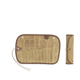 NNETM Portable Waxed Canvas Cutlery Bag for Outdoor Dining