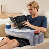 NNETM Gaming Reading Pillow with Cup Holder