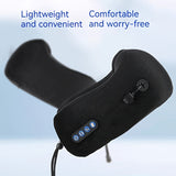 NNETM U-Shaped Heated Neck Massager Pillow - USB Rechargeable(Black)