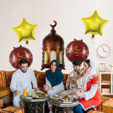 NNETM Ramadan & Eid Aluminum Foil Balloons Set - 5 Pack