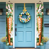 NNETM Easter Rabbit Door Banner Set for Entryway Decor