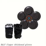 NNETM Boxing Training Kit with Reactive LED Wall Punching Target(Black)