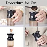 NNETM Gourmet Travel Stainless Steel Coffee Set Grinder (9pcs)