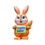 NNETM Carrot & Happy Sign Inflatable Easter Bunny