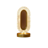 NNETM Modern Crystal Table Lamp with Color-Changing LED Lights